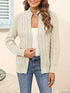 Damen Pullover-Cardigan mit Reißverschluss – Langarm-Sweaterjacke